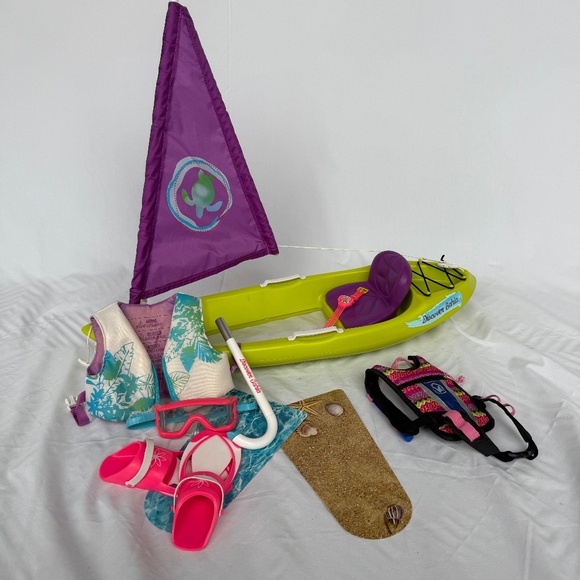 American Girl Doll Kayak and Snorkel Playsets - Picture 1 of 2